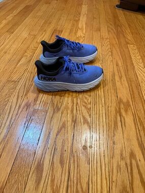 Hoka Women's Blue and Black Cushioned Running Sneakers